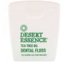 Desert Essence, Зубная нить с маслом чайного дерева, вощеная, 45,7 м