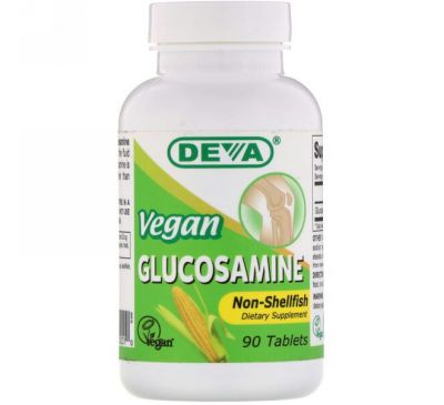 Deva, Glucosamine, Vegan , 90 Tablets