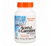 Doctor's Best, Ацетил-L-карнитин, 500 мг, 120 растительных капсул