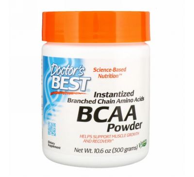 Doctor's Best, Аминокислота BCAA в виде растворимого порошка, 300 г