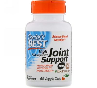 Doctor's Best, High Absorption Joint Support, 60 Veggie Caps