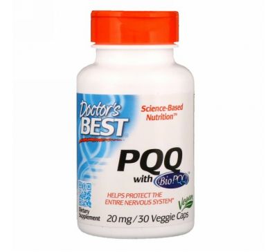 Doctor's Best, PQQ with BioPQQ, 20 mg, 30 Veggie Caps