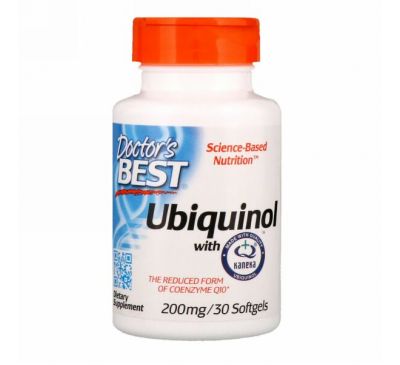 Doctor's Best, Ubiquinol with Kaneka, 200 mg, 30 Softgels
