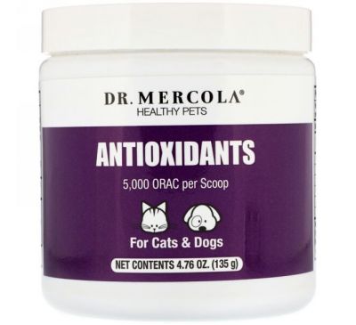 Dr. Mercola, Антиоксиданты, для кошек и собак, 135 г