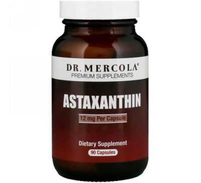 Dr. Mercola, Астаксантин, 12 мг, 90 капсул