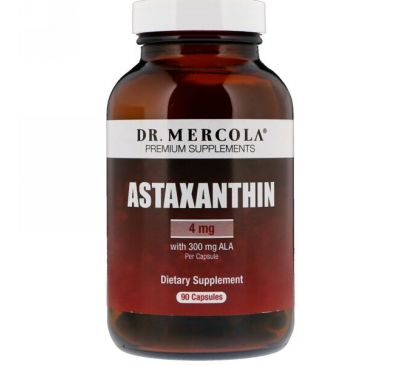 Dr. Mercola, Астаксантин, 4 мг, 90 капсул