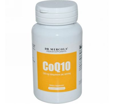 Dr. Mercola, CoQ10, 100 мг, 30 капсул