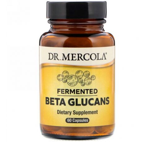 Dr. Mercola, Ферментированные бета-глюканы, 60 капсул