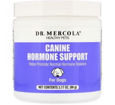 Dr. Mercola, Здоровые питомцы, гормональная поддержка, для собак, 3,17 унций (90 г)