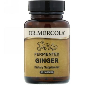 Dr. Mercola, ферментированный имбирь, 60 капсул
