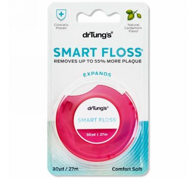 Dr. Tung's, Smart Floss, вкус натурального кардамона, 27 м