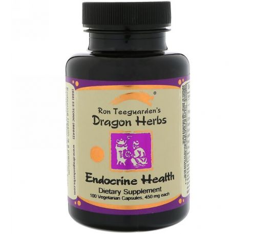 Dragon Herbs, Эндокриновое здоровье, 450 мг, 100 вегетарианских капсул