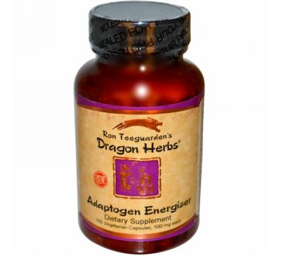 Dragon Herbs, Энергетик-Адаптоген, 500 мг, 100 капсул