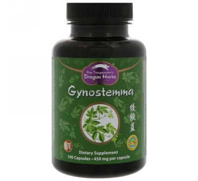 Dragon Herbs, Gynostemma, 450 mg, 100 Capsules