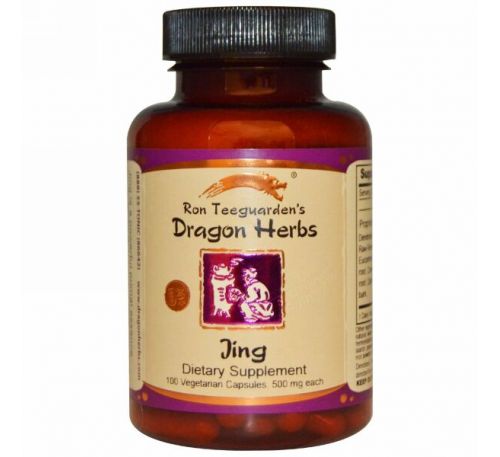 Dragon Herbs, Jing, 500 мг, 100 растительных капсул