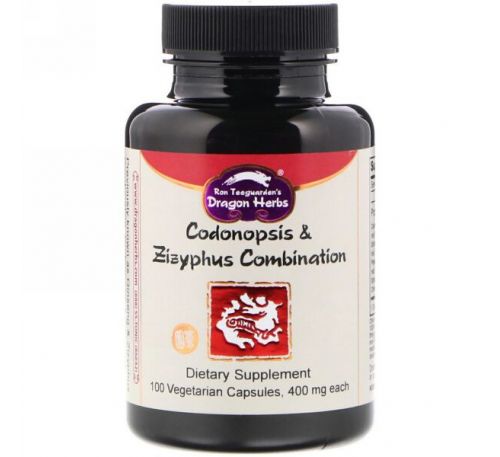 Dragon Herbs, Комбинация кодонопсиса и щитовки, 500 мг, 100 растительных капсул