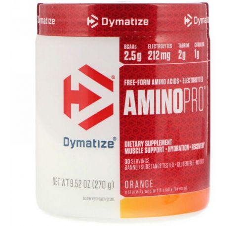 Dymatize Nutrition, AminoPro, апельсин, 9,52 унц. (270 г)