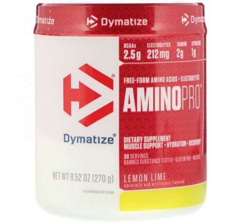 Dymatize Nutrition, AminoPro, лимон-лайм, 9,52 унции (270 г)