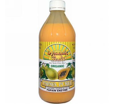 Dynamic Health  Laboratories, Organic, Papaya Puree, 16 fl oz (473 ml)