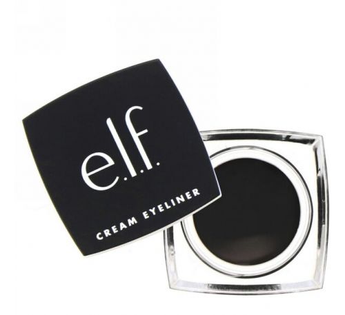 E.L.F. Cosmetics, Кремовая подводка для глаз, черный, 0,17 унции (4,7 г)