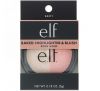 E.L.F. Cosmetics, Запеченный хайлайтер и румяна, золотисто-розовый оттенок, 0,18 унц. (5 г)