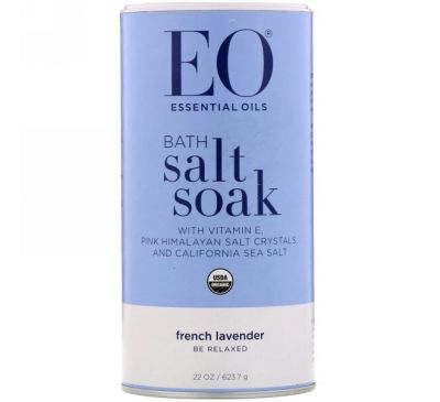 EO Products, Bath Salt & Soak, French Lavender, 22 oz (623.7 g)