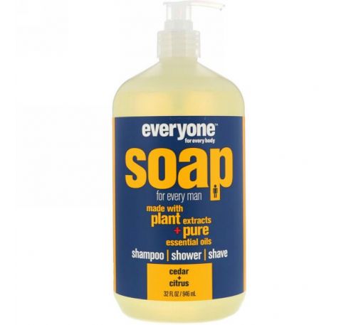 EO Products, Жидкое мыло Everyone Soap for Every Man, Кедр + цитрус, 32 fl oz (960 мл)