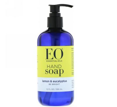 EO Products, Жидкое мыло для рук, лимон и эвкалипт, 12 жидких унций (360 мл)