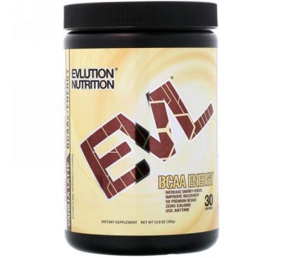 EVLution Nutrition, Энергия BCAA, ванильное латте, 13,8 унций (390 г)