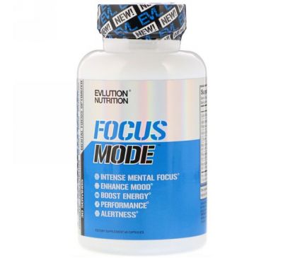 EVLution Nutrition, Focus Mode, 60 капсул