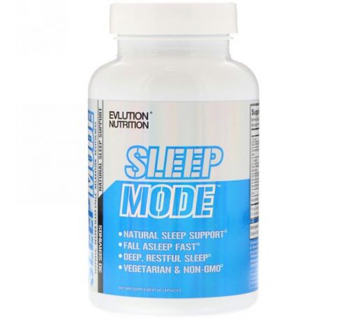 EVLution Nutrition, SleepMode, натуральное средство для улучшения сна, 60 капсул