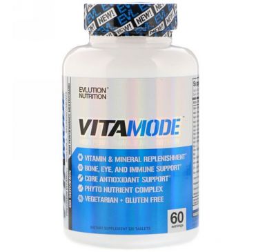 EVLution Nutrition, VitaMode, High Performance Multi Vitamin, 120 Tablets