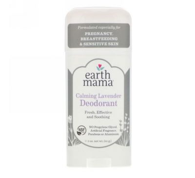 Earth Mama, Deodorant, Calming Lavender  , 3 oz (85 g)
