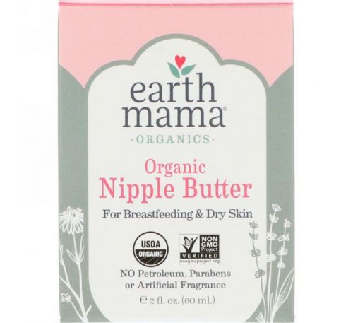Earth Mama, Органическое масло для сосков, 60 мл