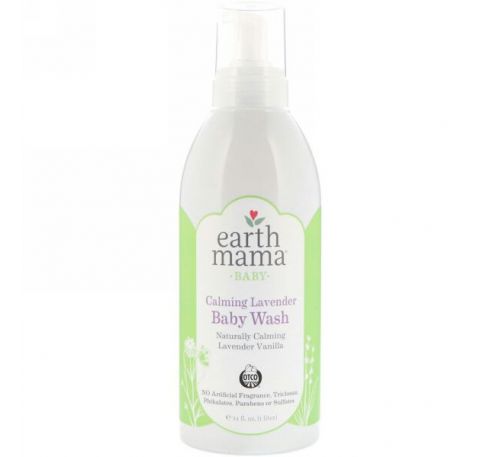 Earth Mama, Успокаивающий шампунь и средство для тела с лавандой, лаванда и ваниль, 34 жидких унций  (1 л)