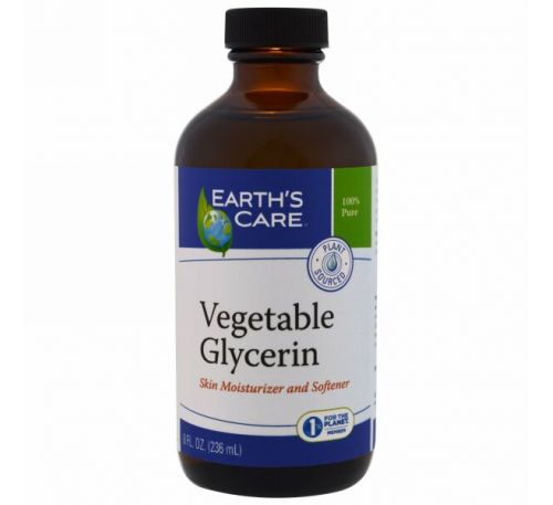 Earth's Care, глицерин из овощей, 8 жидких унций (236 мл)
