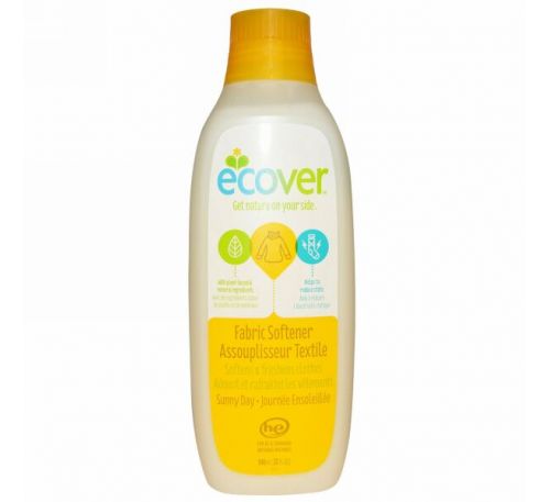 Ecover, Кондиционер для белья, солнечный день, 32 жидких унций (946 мл)