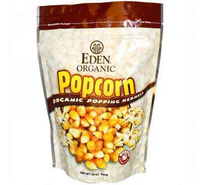 Eden Foods, Натуральные зерна попкорна, 20 унций (566 г)