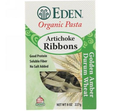 Eden Foods, Organic Pasta, Artichoke Ribbons, 8 oz (227 g)