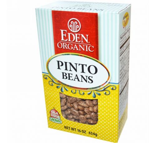 Eden Foods, Органическая фасоль пинто, 16 унций (454 г)
