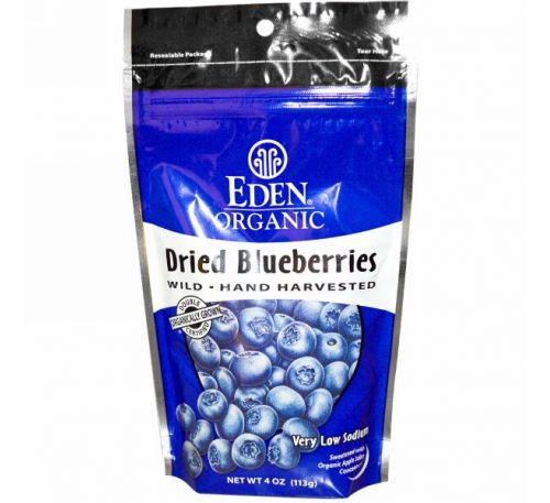 Eden Foods, Органическая сушеная черника, 4 унции (113 г)