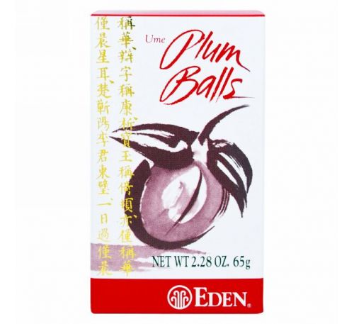 Eden Foods, Японская слива, драже, 2,28 унции (65 г)