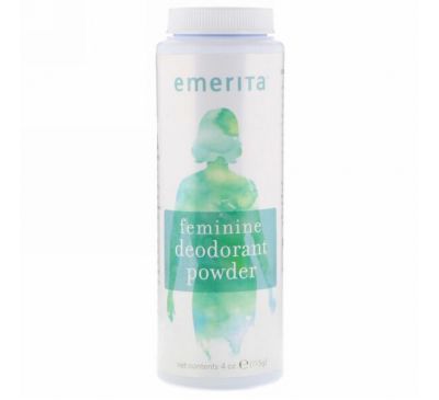 Emerita, Женский порошковый дезодорант, 4 унц. (115 г)