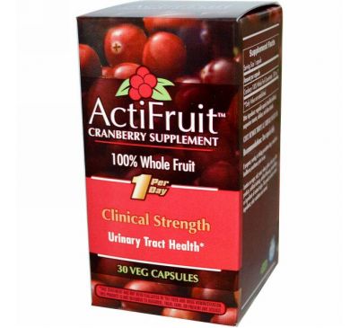 Enzymatic Therapy, Добавка Клюквы ActiFruit, 30 Капсул