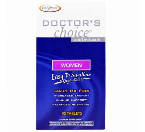 Enzymatic Therapy, Мультивитамины «Выбор врачей», для женщин, 90 таблеток