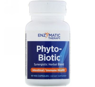 Enzymatic Therapy, Phyto-Biotic, для иммунитета, 60 растительных капсул