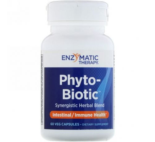 Enzymatic Therapy, Phyto-Biotic, для иммунитета, 60 растительных капсул