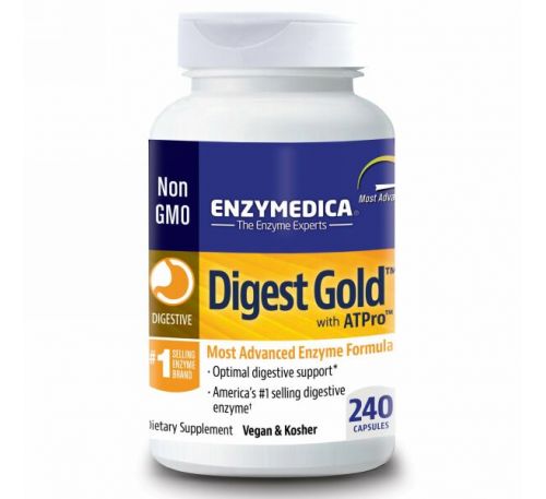 Enzymedica, Digest Gold c ATPro, 240 капсул