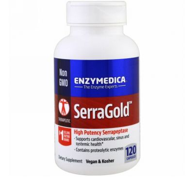 Enzymedica, SerraGold, 120 капсул
