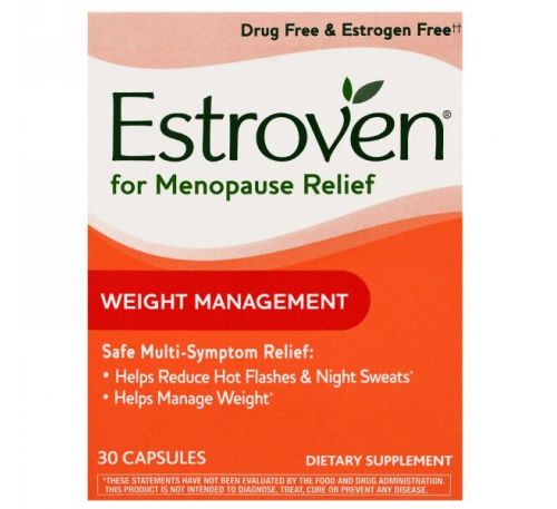 Estroven, Средство при менопаузе, контроль веса, 30 капсул